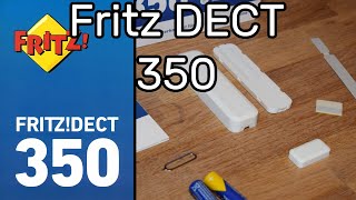 Fritz DECT 350 TürFensterkontakt Sensor verbinden und einrichten  Verbindung mit Fritz DECT 302 [upl. by Anazus]