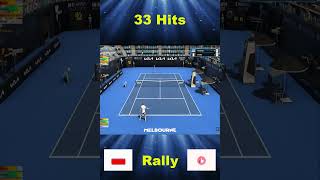 Rally Tsitsipas vs Sinner Australian Open 2023  Tennis Elbow 4 [upl. by Burch929]