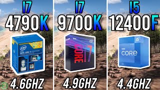 i7 4790k OC vs i7 9700k vs i5 12400F  Big Differences [upl. by Brittne]