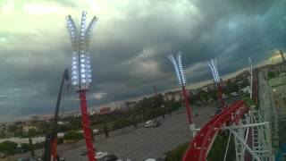 Super Railway onride POV Fete foraine Toulouse 2015 [upl. by Ketchum]