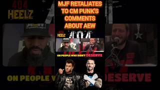 MJF RETALIATES TO CM PUNKS COMMENTS ABOUT AEW 👀 shorts [upl. by Green]