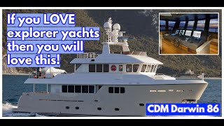 The Stunning Cantiere Delle Marche Darwin 86 Explorer Yacht [upl. by Ytoc711]