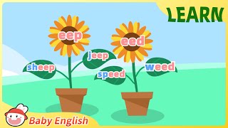 eep eed  Fun Learning  Baby English  Phonics [upl. by Ralston]