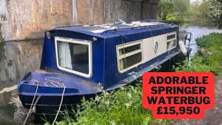 For Sale 20ft Waterbug narrowboat canal river liveaboard boat [upl. by Elitnahc]