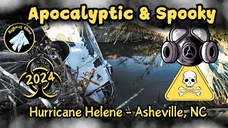 Apocalyptic amp Spooky Hurricane Helene Damage Asheville NC 2024 [upl. by Maighdiln]