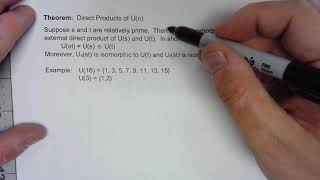 Subgroups and Direct Products of Un [upl. by Carolyn]