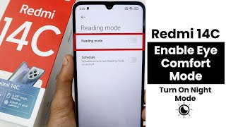 Enable Eye Comfort Mode In Redmi 14C  Turn On Night Mode [upl. by Lovmilla678]