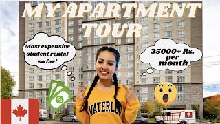 My NEW Apartment Tour and Rent in Canada  Student Life in Canada  Rental Student Apartment [upl. by Togram]