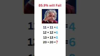 Math quiz new Albert Einstein viral puzzle shortsquiztestviral mathiqtest mathpuzzle [upl. by Hillery]