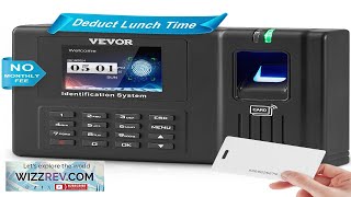 VEVOR Time Clock Employee Attendance Machine with Fingerprint RFID and PIN Punching Review [upl. by Elston]