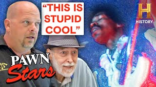 Pawn Stars AMAZING VALUE for Jimi Hendrix Collectibles [upl. by Naamann]