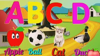 A For 🍎 B For Ball  ABCD  A To Z Alphabets Learning Phonics Song  ABC Song  A For Apple kid Song [upl. by Aihselef22]