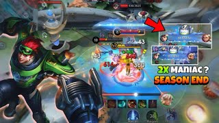 I Played X borg on my last match of s31  Auto 2x maniac 💀  Mobile Legends [upl. by Camm864]