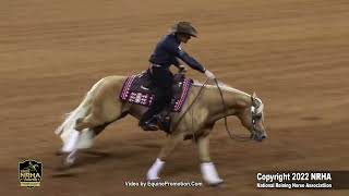 Blame the Corona shown by Trevor Dare 2022 NRHA futurity Open Level 4 Semi Finals [upl. by Seften]