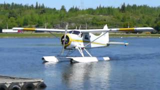 Kenora Air Service DHC2 Beaver CFJEI on a resupply flight to Chase Lake Outpost [upl. by Miharbi]