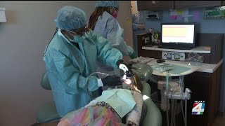 Free dental care event provides smiles for dozens of children in Jacksonville [upl. by Ettelohcin]