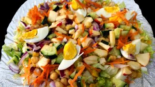 How to Make Classic Spanish Chickpea SaladEnsalada de Garbanzos Recipe Chiomas Kitchen [upl. by Ban]