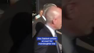 Alec Baldwin arrives at court for manslaughter trial [upl. by Barclay]