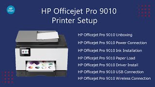 HP Officejet Pro 9010 Printer Setup  Officejet Pro 9010 Driver Download  Wifi Setup [upl. by Oeniri]