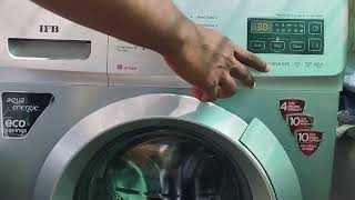 How to use IFB front load washing machine demo [upl. by Shwalb]