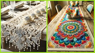 Beautiful Crochet Table Runners  Ideas and Inspirations🧶 [upl. by Aniaj681]