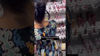 Girls type of selecting lipstick Vs husband 🤣 Unexpected fun girls lipstick shopping shorts [upl. by Atinomar602]