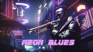 Neon Blues  Relaxing Blade Runner Soundscape  Cyber JazzBlues Ambient Music [upl. by Ardnusal]