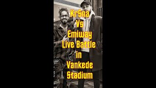 Krsna challenged emiway for live battle in Vankhede Stadium on new year  what if in desi hip hop [upl. by Ahsiat]