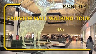 Fairview Mall Walking Tour Montreal Canada shopping mall in Montreal Christmas Ambiance [upl. by Bernadette]