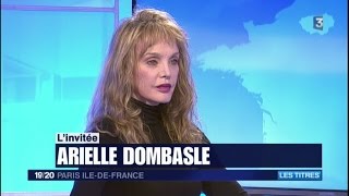 Arielle Dombasle  France 3 JT IDF  Interview 29 avril 2017 [upl. by Eyk]