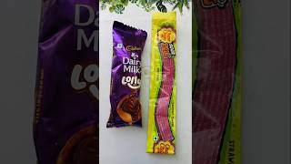 Dairy Milk Lollipop or Sour Belt Candy Popsicle shorts youtubeshorts [upl. by Annekcm]