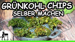 Grünkohl Chips selber machen  Superfood Rezept [upl. by Natsrik]