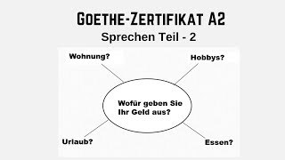 GoetheZertifikat A2  Sprechen Teil  2  Modelltest 3 [upl. by Trutko]