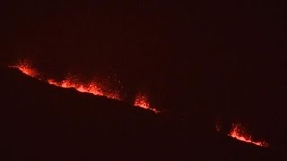 Volcans le Piton de la Fournaise en éruption [upl. by Analram]