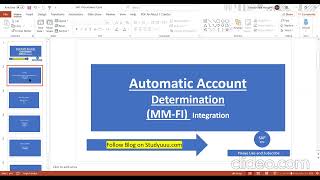 SAP MM Automatic Account Determination MMFI Integration Cycle full explanation for Learners [upl. by Rondon]