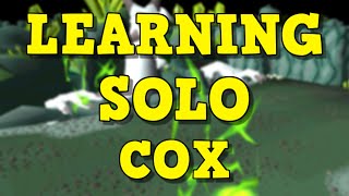 Learning The Chambers of Xeric Solo COX OSRS [upl. by Dlanigger]