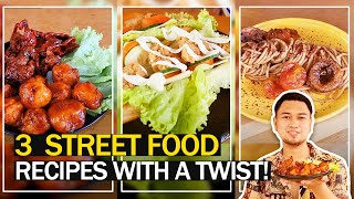 3 Street Food Recipes with a Twist  Foodie Bestie with Mr Batts [upl. by Abbie169]