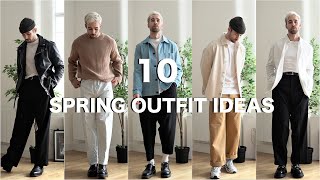 10 Simple Spring Outfits  Mens Fashion 2020 [upl. by Myrta]