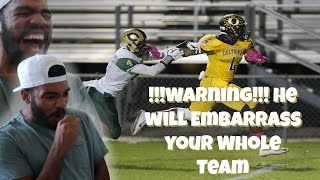 The Most Unstoppable High School Running Back Khalan Labor Highlight Reaction  Sharpe Sports [upl. by Nosro390]