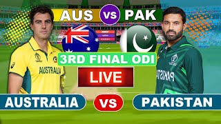 Live AUS Vs PAK final Match Score Live Cricket Match Today  AUS Vs PAK live 1st innings last 4 ove [upl. by Watt924]