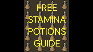 OSRS How To Get Free Stamina Potions Ironman Guide [upl. by Adlee454]