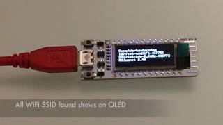 ESP8266 WIFI Kit8 OLED wifi scan [upl. by Igic]