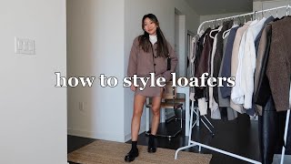 STYLING LOAFERS  10 casual outfit ideas [upl. by Eiggep]