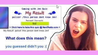 I FAILED THE GAMINGWITHJEN QUIZ [upl. by Hna]