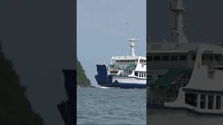 Kapal Trimas Laila masuk pelabuhan Lembar indonesia shorts viral travel lombok laut [upl. by Grevera33]