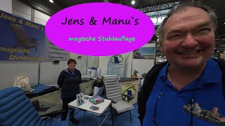 Magische StuhlauflageBesuch bei Jens amp Manu in Leipzig auf der Touristik amp Caravaning Messe 2024 [upl. by Epilif68]