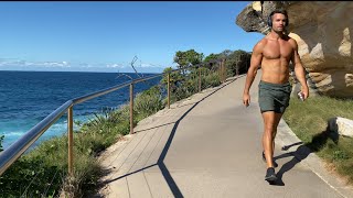 Walking from Bondi beach to Tamarama Beach Bonte Beach Clovelly beach Coogee Beach [upl. by Yrroc]