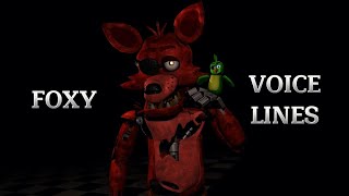 FNAFPD3FOXY VOICE LINESFNAF ANIMATIONSHORT [upl. by Gassman]