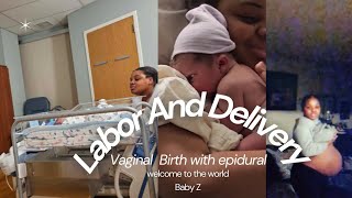 LABOR amp DELIVERY VLOG 2024Vaginal Birth 40 weeks Teen Mom Epidural Positive Birth teenmom [upl. by Scholz]