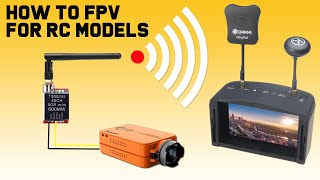 How To FPV Camera System For RC Models With Run Cam II camera and EV800D Goggles [upl. by Ennovahs]